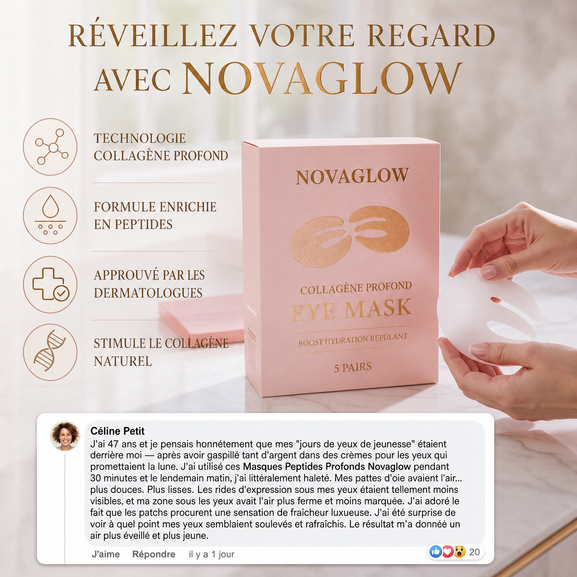 Témoignage client NovaGlow